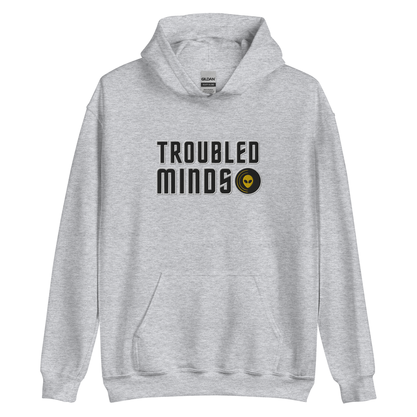 Troubled Minds Embroidered Hoodie