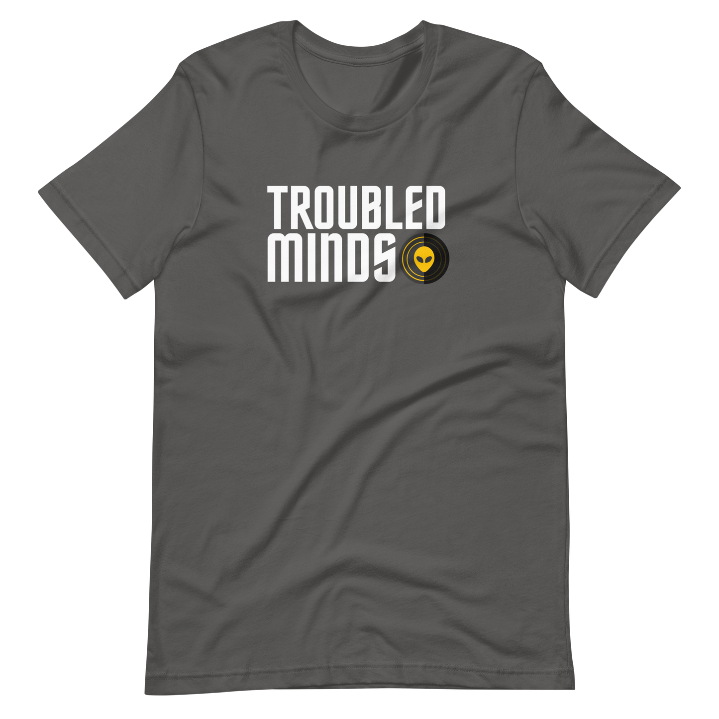 Troubled Minds T-Shirt - (WHT/YLW Logo)