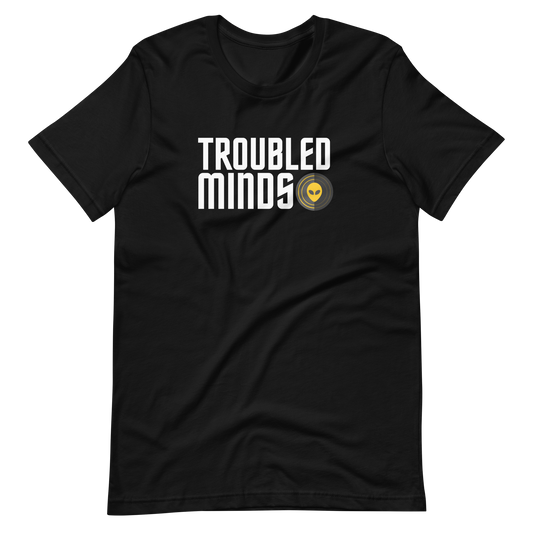 Troubled Minds T-Shirt - (WHT/YLW Logo)