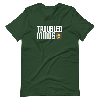 Troubled Minds T-Shirt - (WHT/YLW Logo)