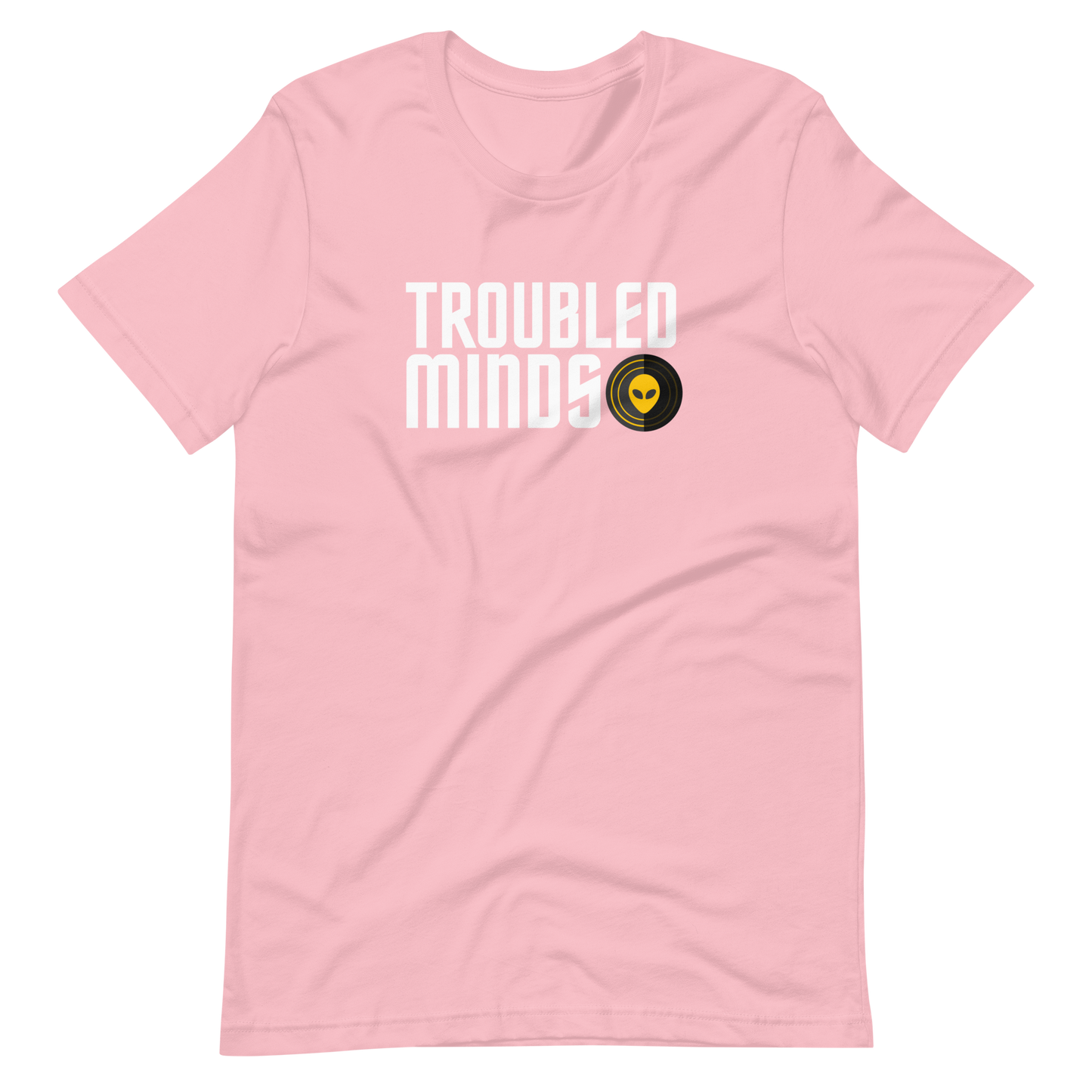 Troubled Minds T-Shirt - (WHT/YLW Logo)