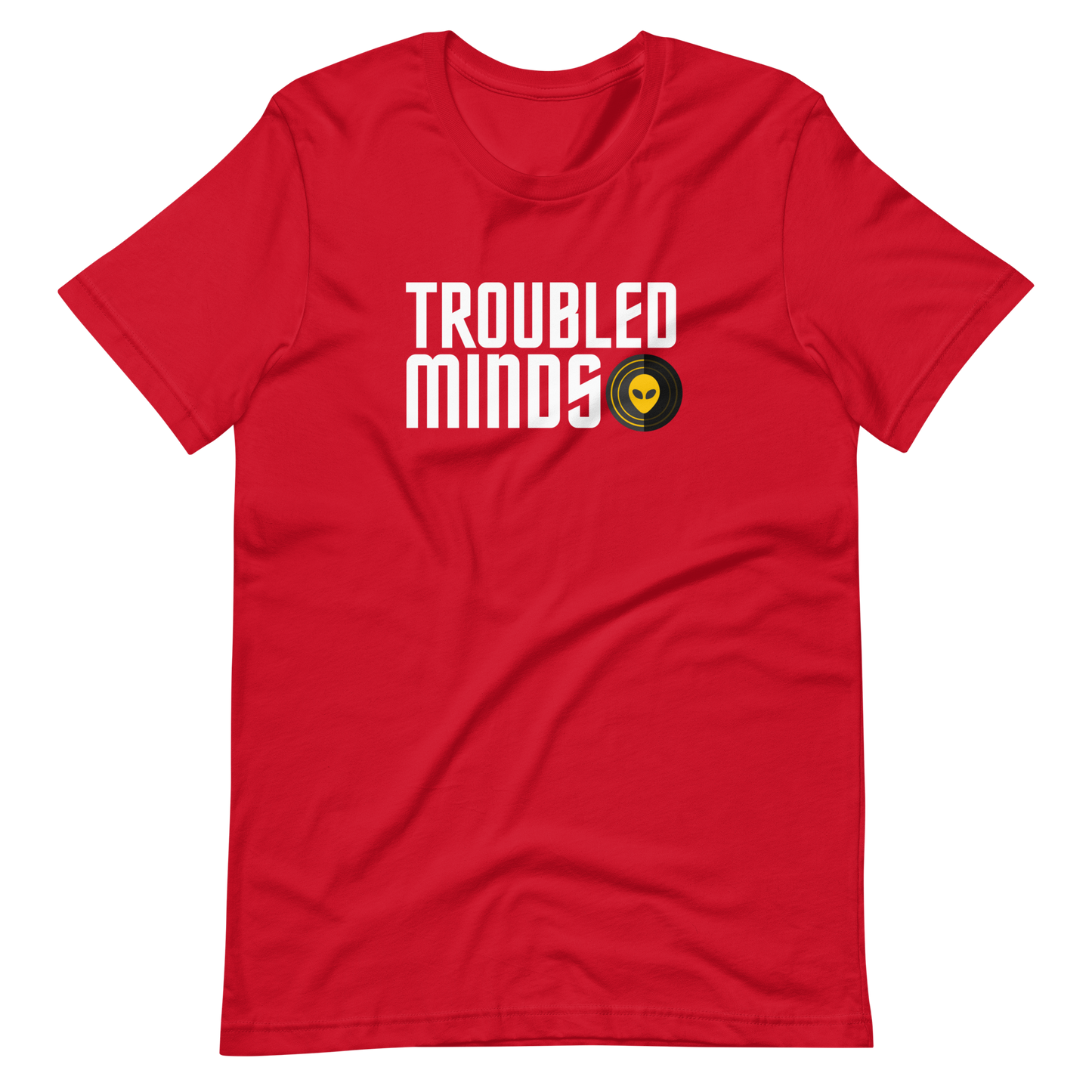 Troubled Minds T-Shirt - (WHT/YLW Logo)