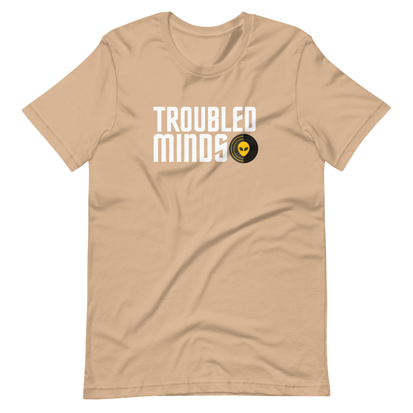 Troubled Minds T-Shirt - (WHT/YLW Logo)