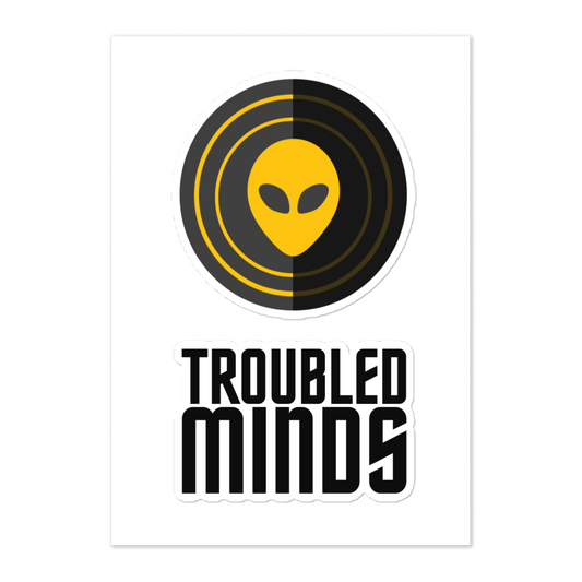 Troubled Minds Logo Sticker Set - Large