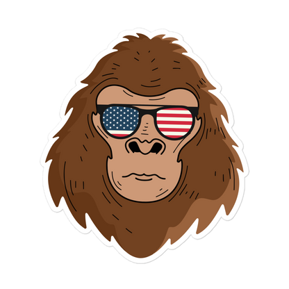 Bigfoot Does America Sticker