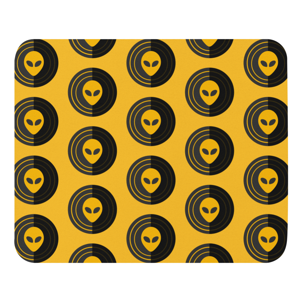 Troubled Minds Yellow Logo Mouse Pad