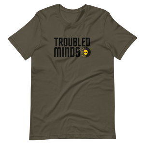 Troubled Minds T-Shirt - (BLK/YLW Logo)