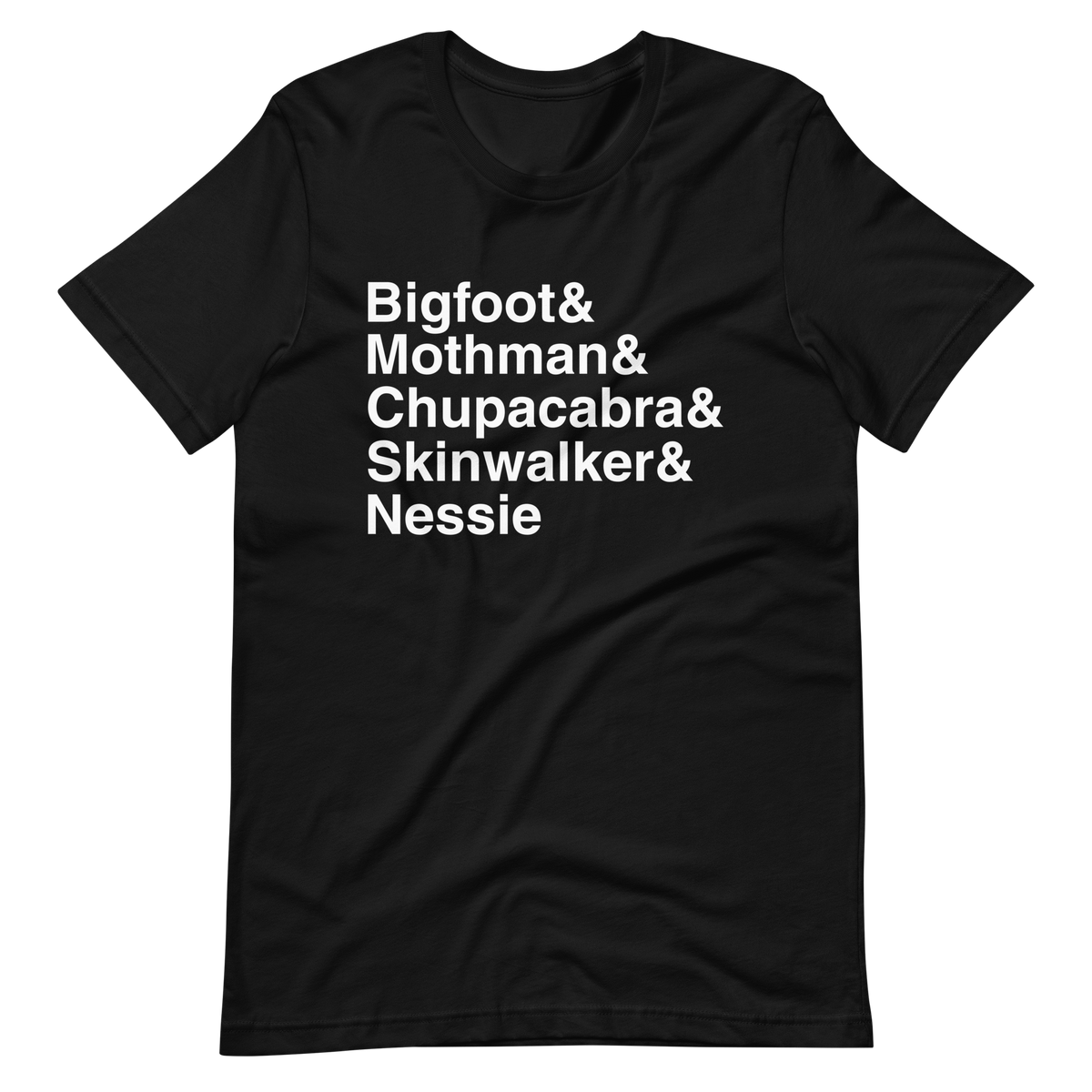 Cryptids Galore Ampersand T-Shirt - (WHT) – Troubled Minds Radio Shop
