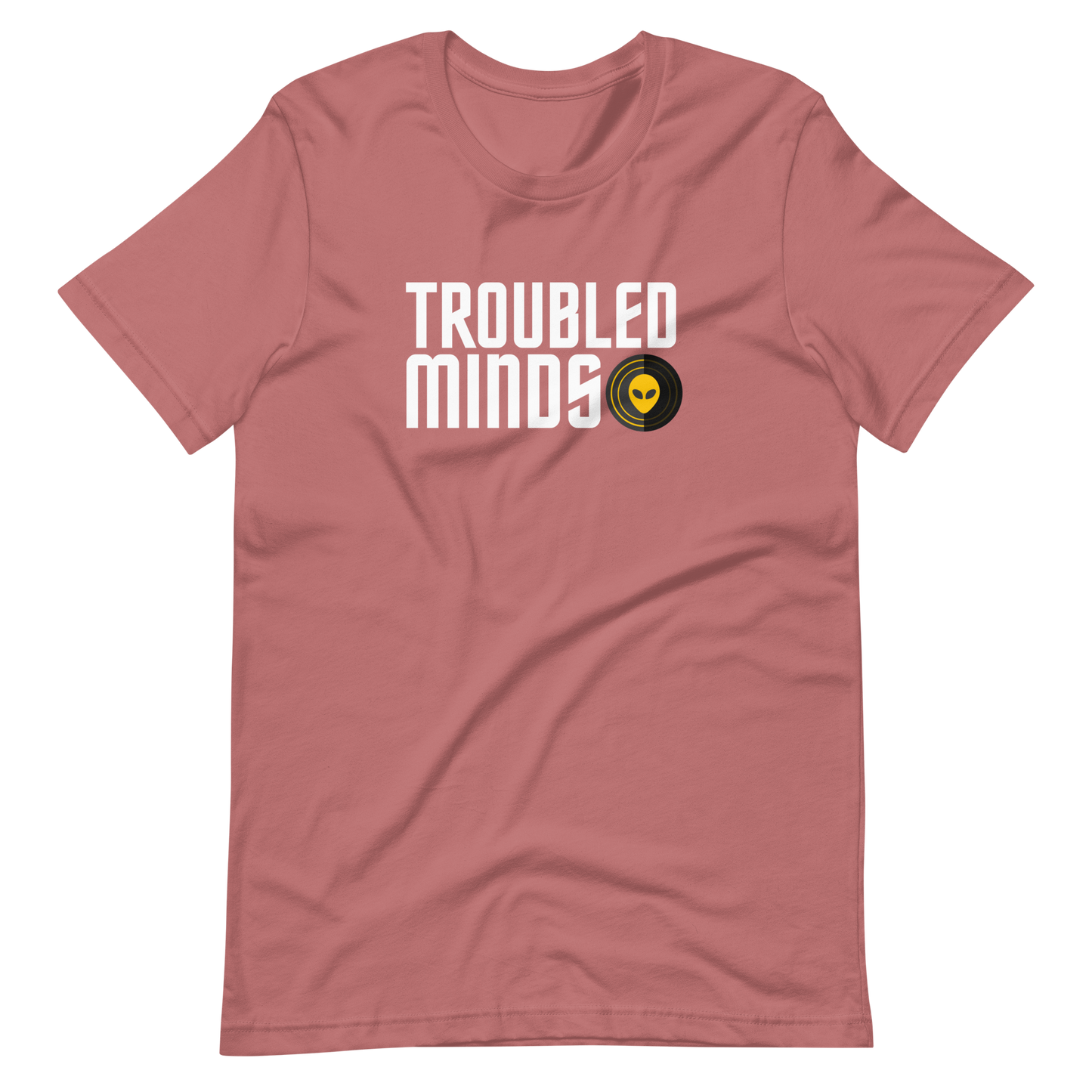 Troubled Minds T-Shirt - (WHT/YLW Logo)