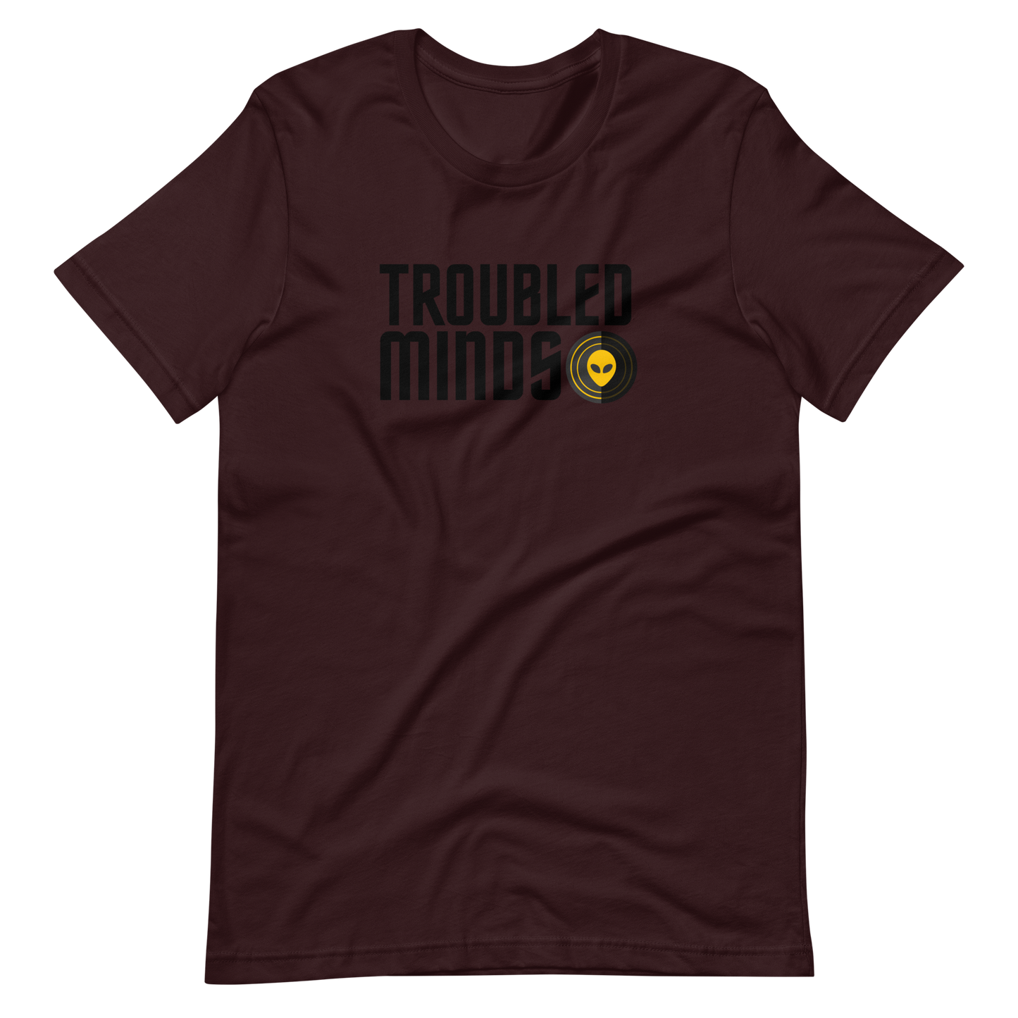 Troubled Minds T-Shirt - (BLK/YLW Logo)