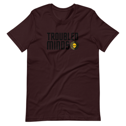 Troubled Minds T-Shirt - (BLK/YLW Logo)